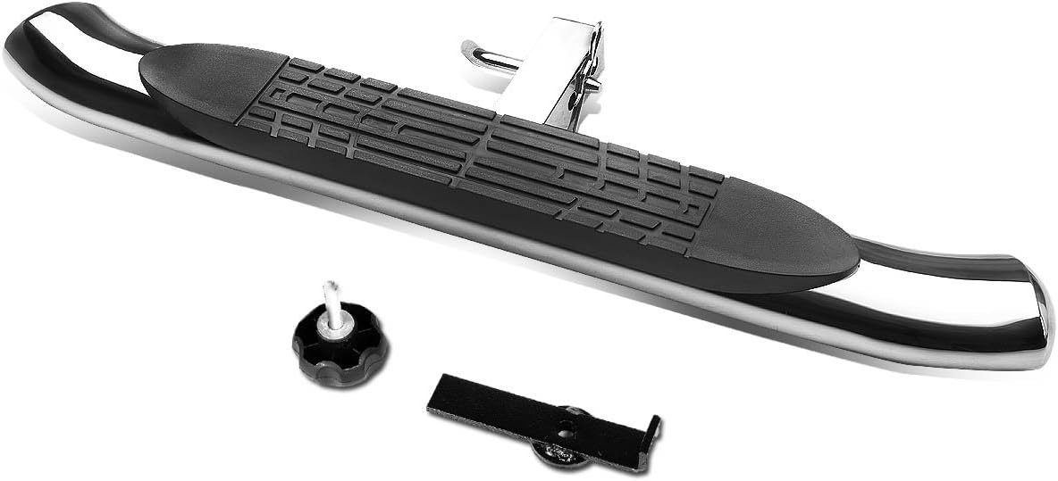 Auto Dynasty Universal 37 Inches x 4 Inches Chrome Oval Tube Tow Hitch