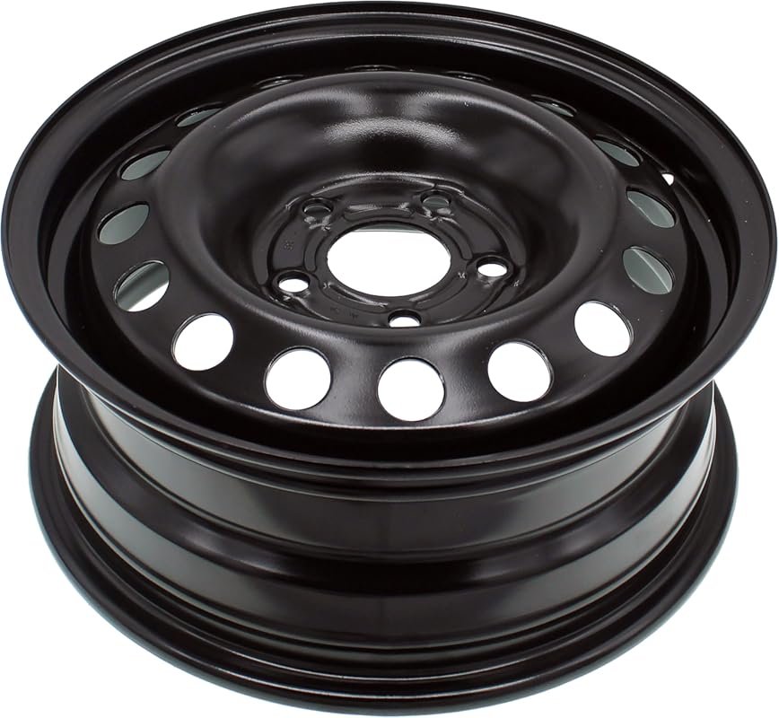 Dorman 15x6 Inch Black Steel Wheel for Hyundai Sonata and Compatible M