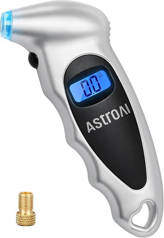AstroAI Digital Tire Pressure Gauge with 0-150 PSI Range and Backlit L