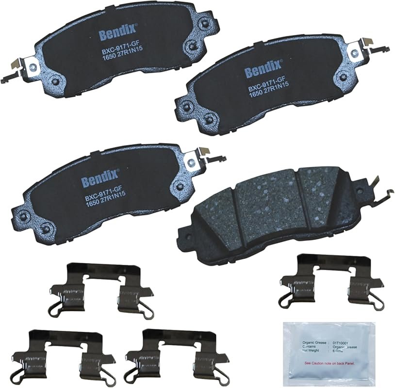 Bendix Priority1 ceramic front brake pads for 2013-2024 Altima and 2011-2017 Leaf