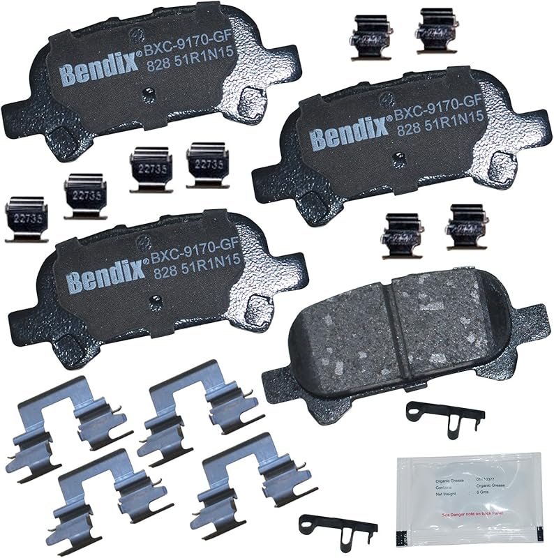 Bendix Priority1 CFC828 ceramic rear brake pads for 2000-2007 Toyota A