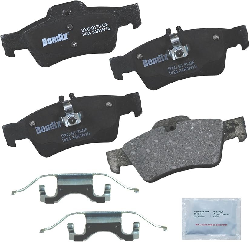Bendix Priority1 CFC1424 Rear Brake Pads for Mercedes-Benz C63 AMG, S-