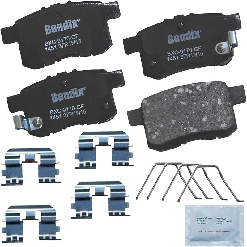 Bendix Priority1 ceramic rear brake pads for Honda Accord and Acura TS