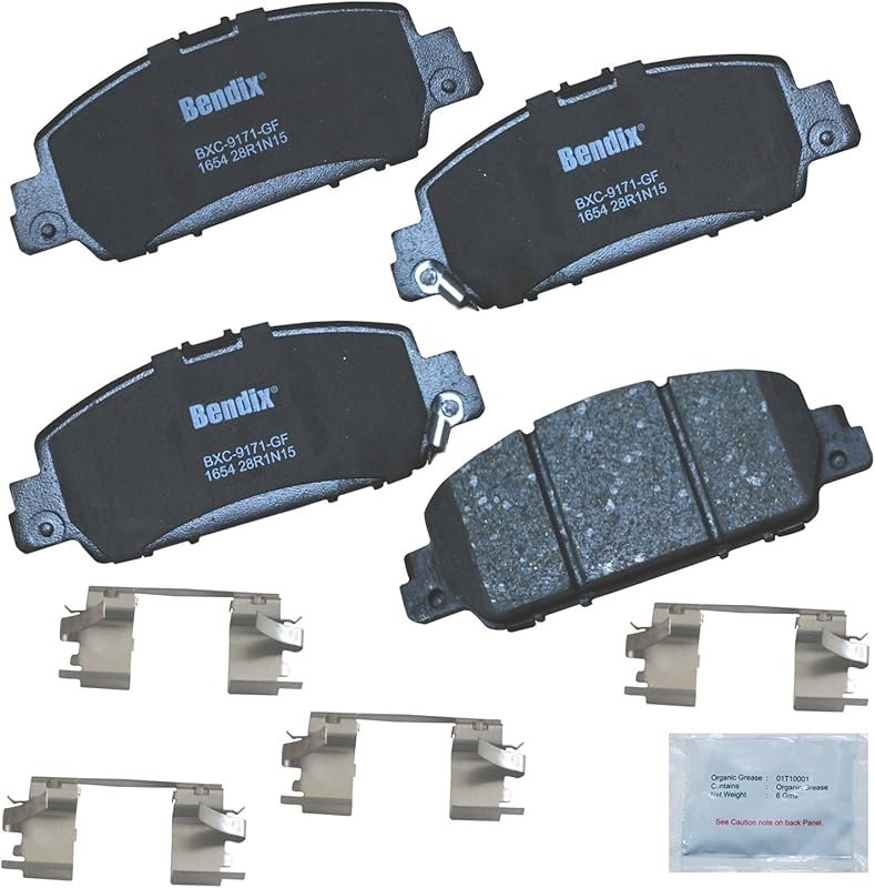 Bendix Priority1 CFC1654 Ceramic Front Brake Pads for Honda Accord 201