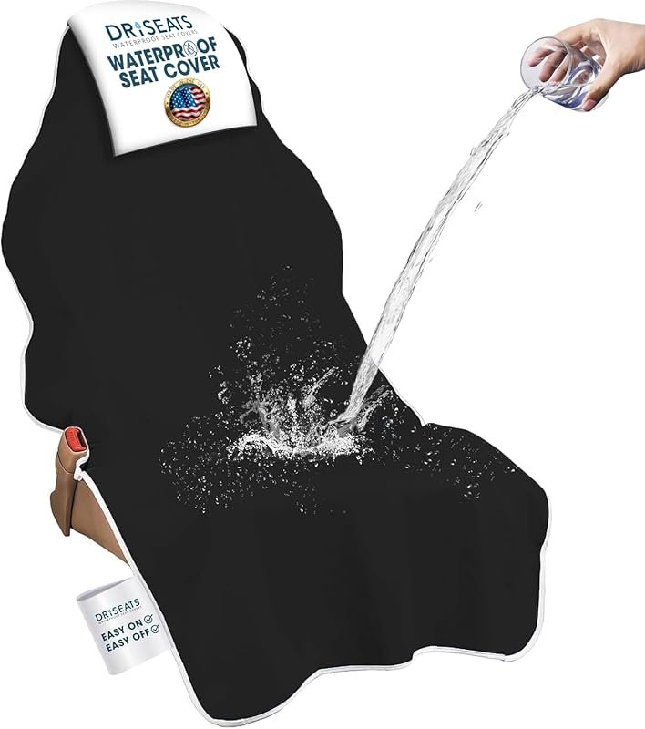 Dri Seats Waterproof Car Seat Cover with Slip-Resistant Backing for Fr