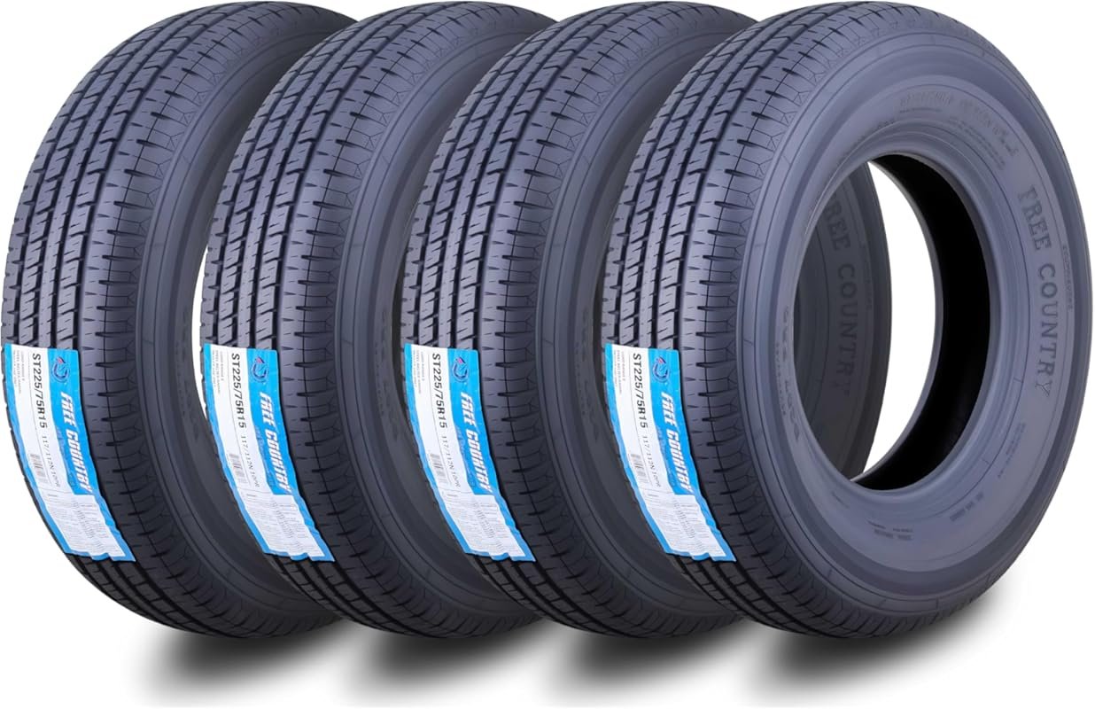 Free Country Grand Ride 10-Ply Load Range E Trailer Tires with Scuff G