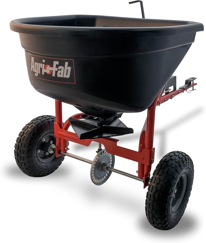 Agri-Fab 110 lb. Tow-Behind Broadcast Spreader for Seed, Fertilizer & 