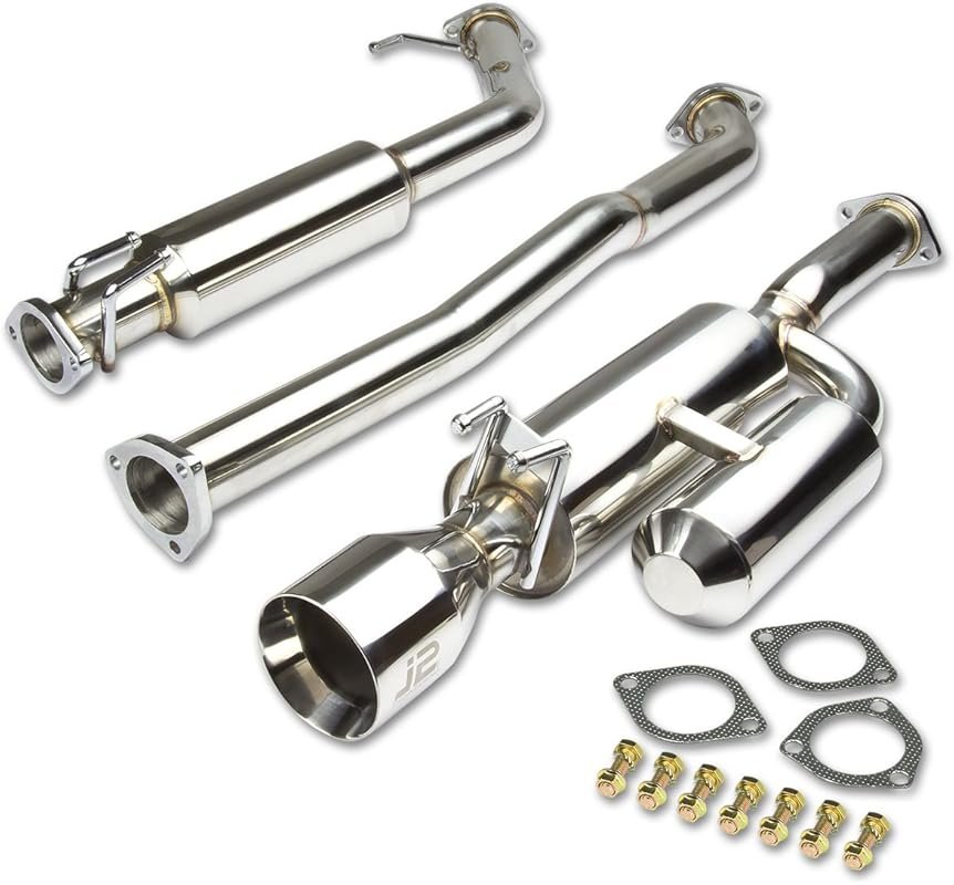 J2 Engineering J2-CBE-034 Stainless Steel Dual Muffler Catback Exhaust