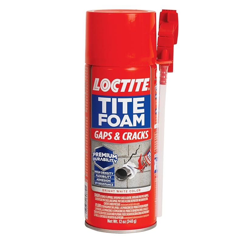 Loctite Tite Foam Spray Foam Sealant for Leaking Pipes, 12 oz Polyuret
