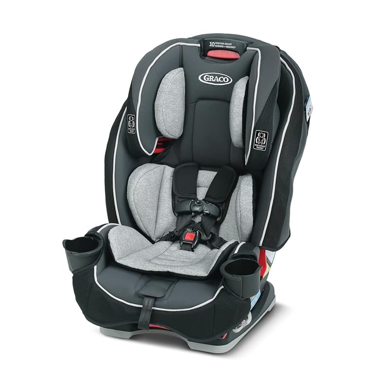 Graco SlimFit 3-in-1 Convertible Car Seat, Ultra-Space-Saving, Rear &
