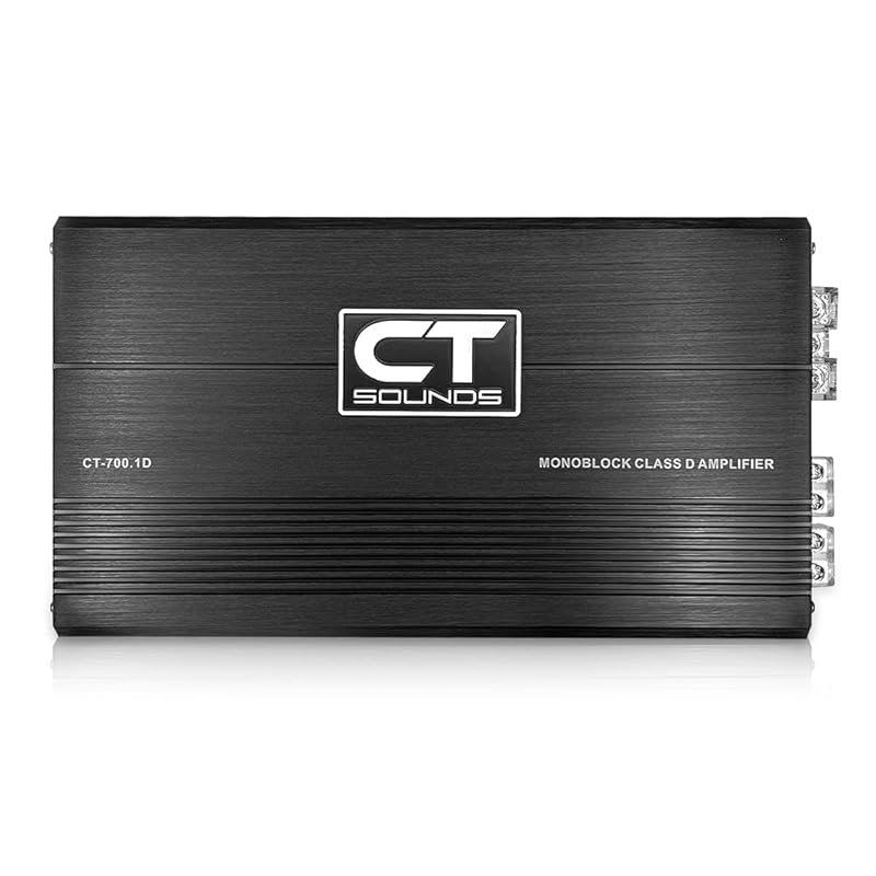 CT Sounds CT-700.1D Compact Class D Monoblock Car Amplifier with 700 W