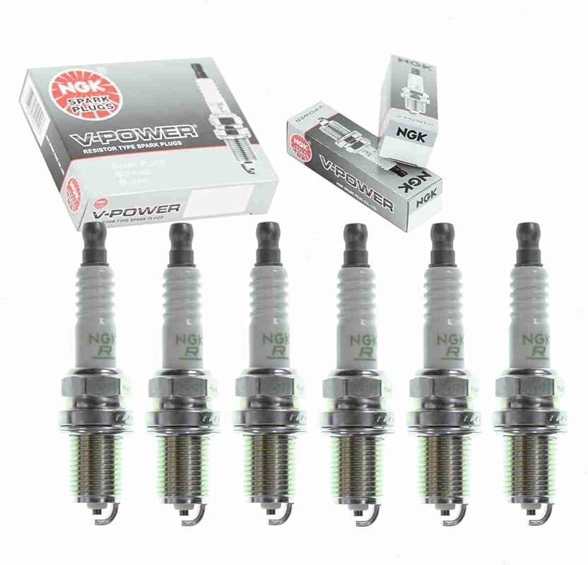 6 pc NGK V-Power Spark Plugs compatible with Nissan Maxima 3.0L V6 199
