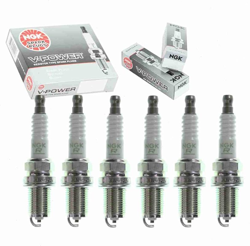 NGK V-Power Spark Plugs for the 1993-2005 Lexus GS300 3.0L, Pack of 6