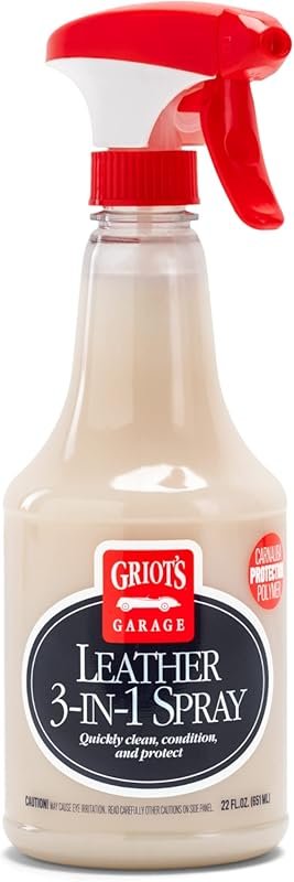 Griots Garage Leather 3 in 1 Spray for Cleaning and Conditioning Car S