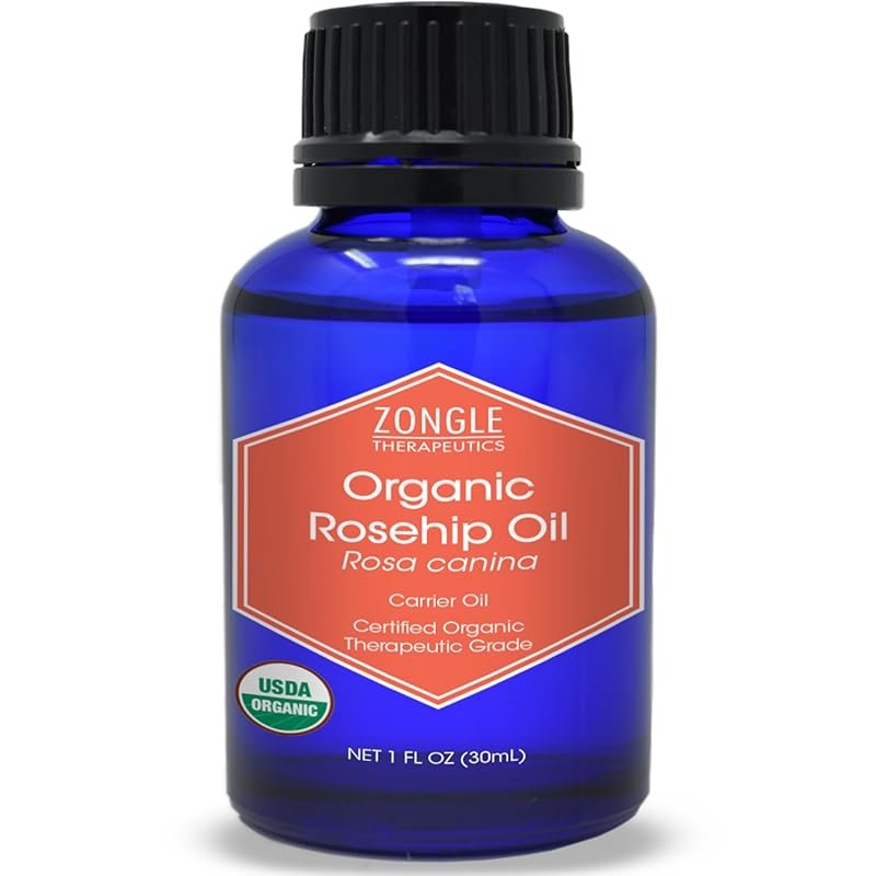 Zongle Therapeutics Organic Rosehip Oil is cold pressed and 100% pure 