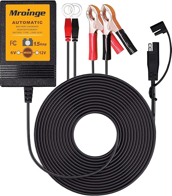 MBC015 6V/12V 1.5A Fully Automatic Trickle Charger for Motorcycle, ATV