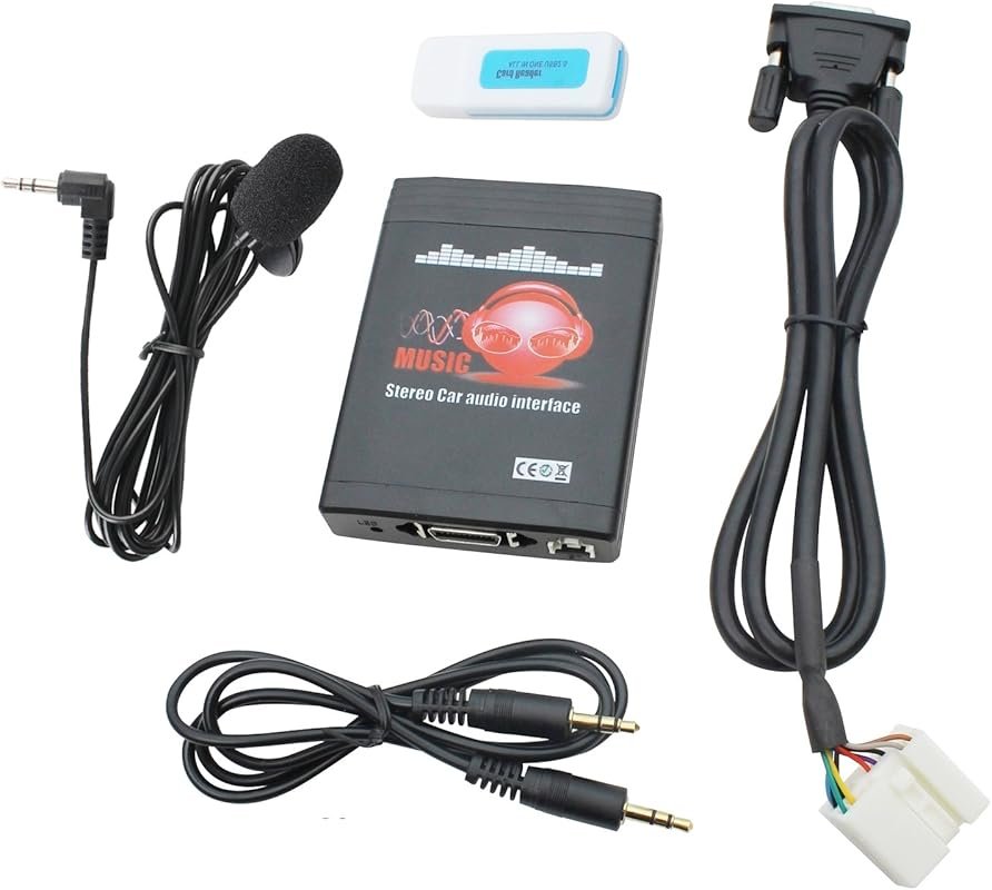 3-in-1 car audio adapter with AUX, USB, and Bluetooth for Honda and Ac