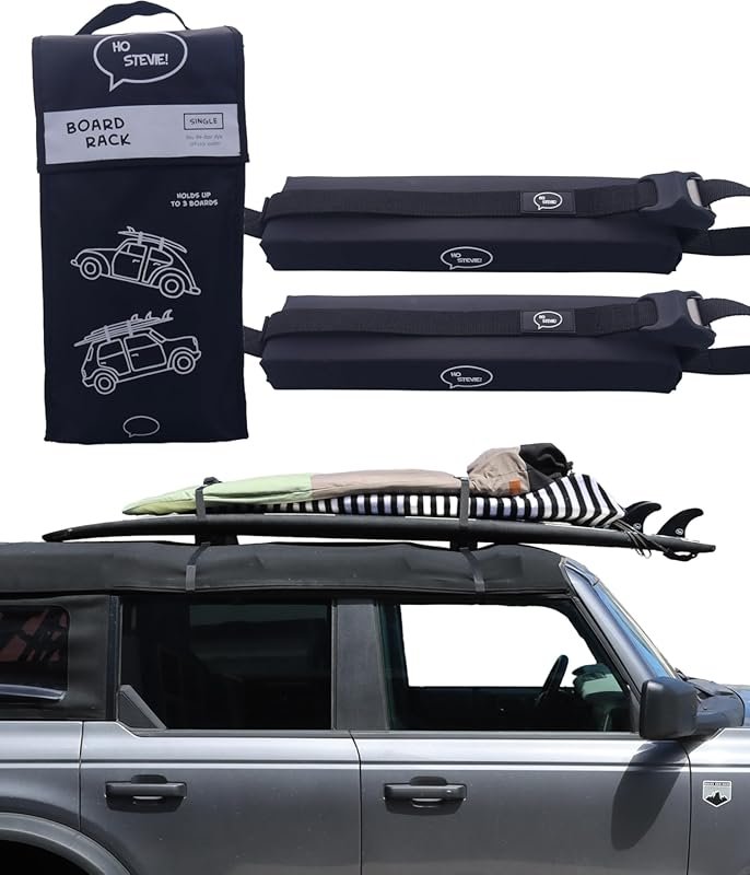 Ho Stevie Surfboard Car Racks Padded System with No Scratch Buckles fo