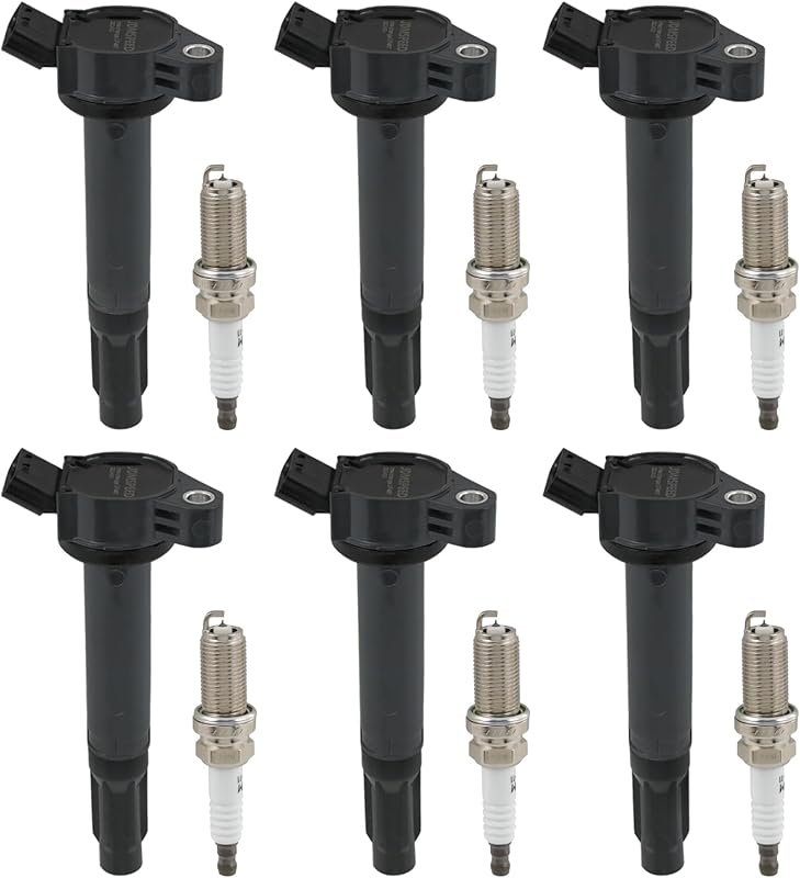 UF487 Ignition Coils with Iridium Spark Plugs for Toyota 3.5L 2006-201
