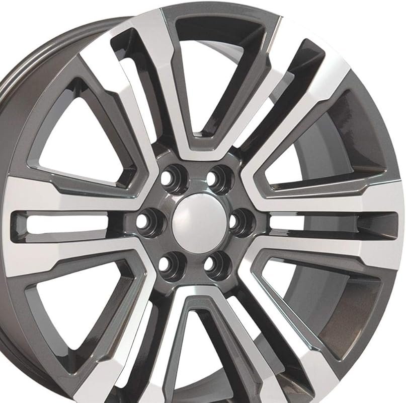 OE Wheels CV44 22-inch Gloss Gunmetal Rim for GMC Yukon Denali Style