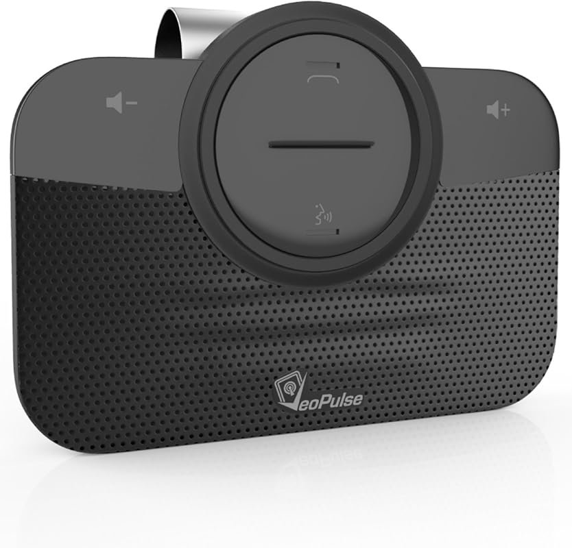 Bluetooth 5.3 Car Speakerphone with Handsfree, Siri & Google Voice Ass