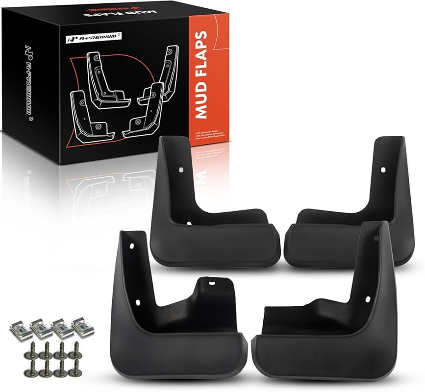 A-Premium Set of 4PCS Mud Flaps Splash Guards Mudguards Mudflaps with 