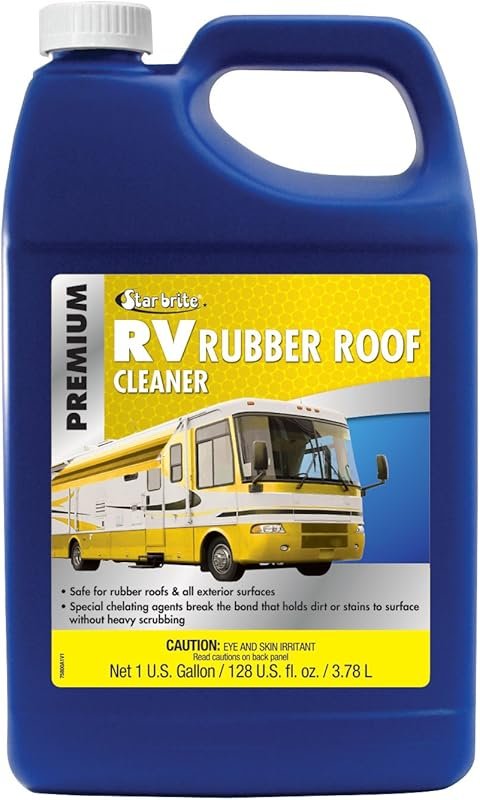 STAR BRITE Premium RV Rubber Roof Cleaner - Effortless Cleaning for Ca