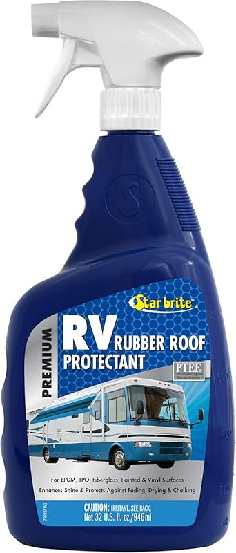 Star brite Premium RV Rubber Roof Protectant for UV Defense and Cleani