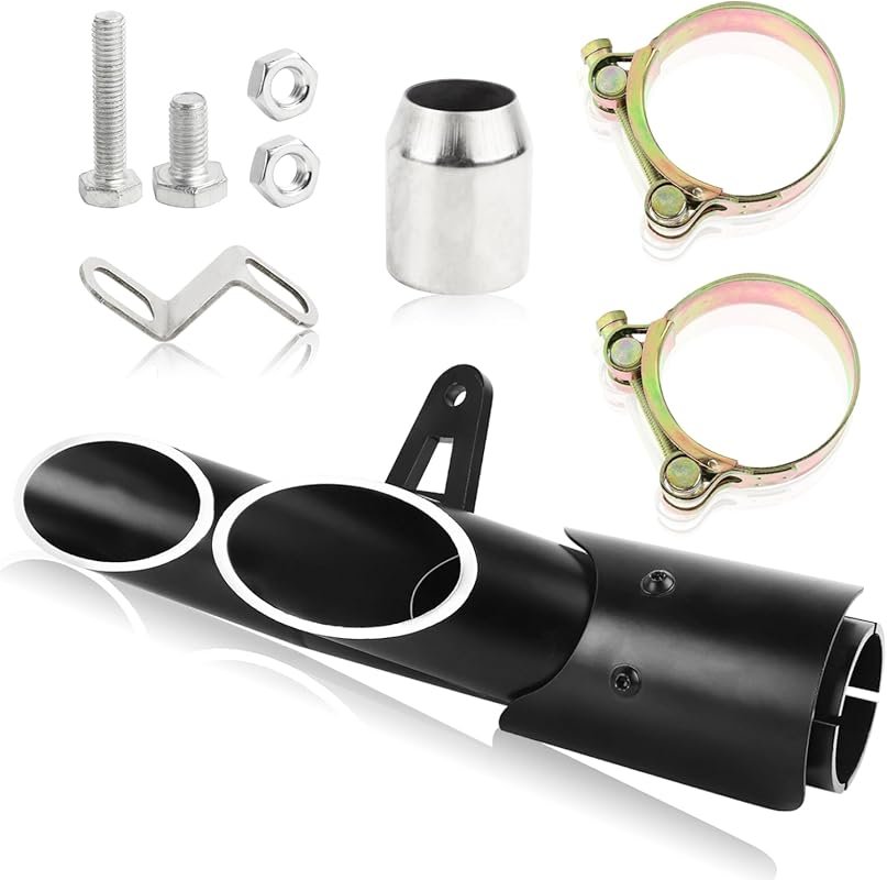 Universal 1.5-2 inch Motorcycle Exhaust Silencer Muffler for Kawasaki 