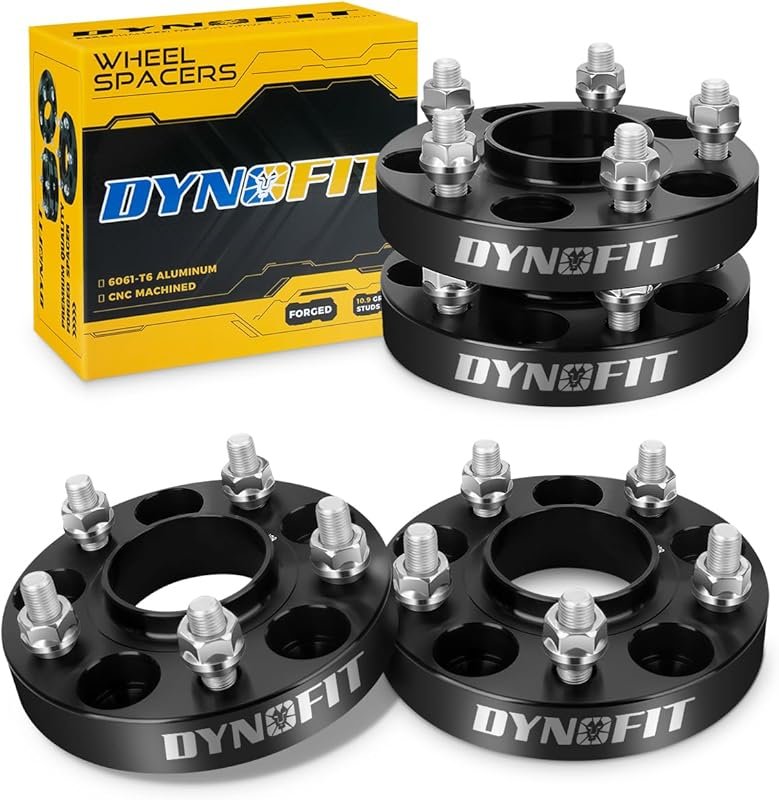 dynofit 1 Inch Hubcentric Wheel Spacers 25mm Thick for Nissan 350Z/370