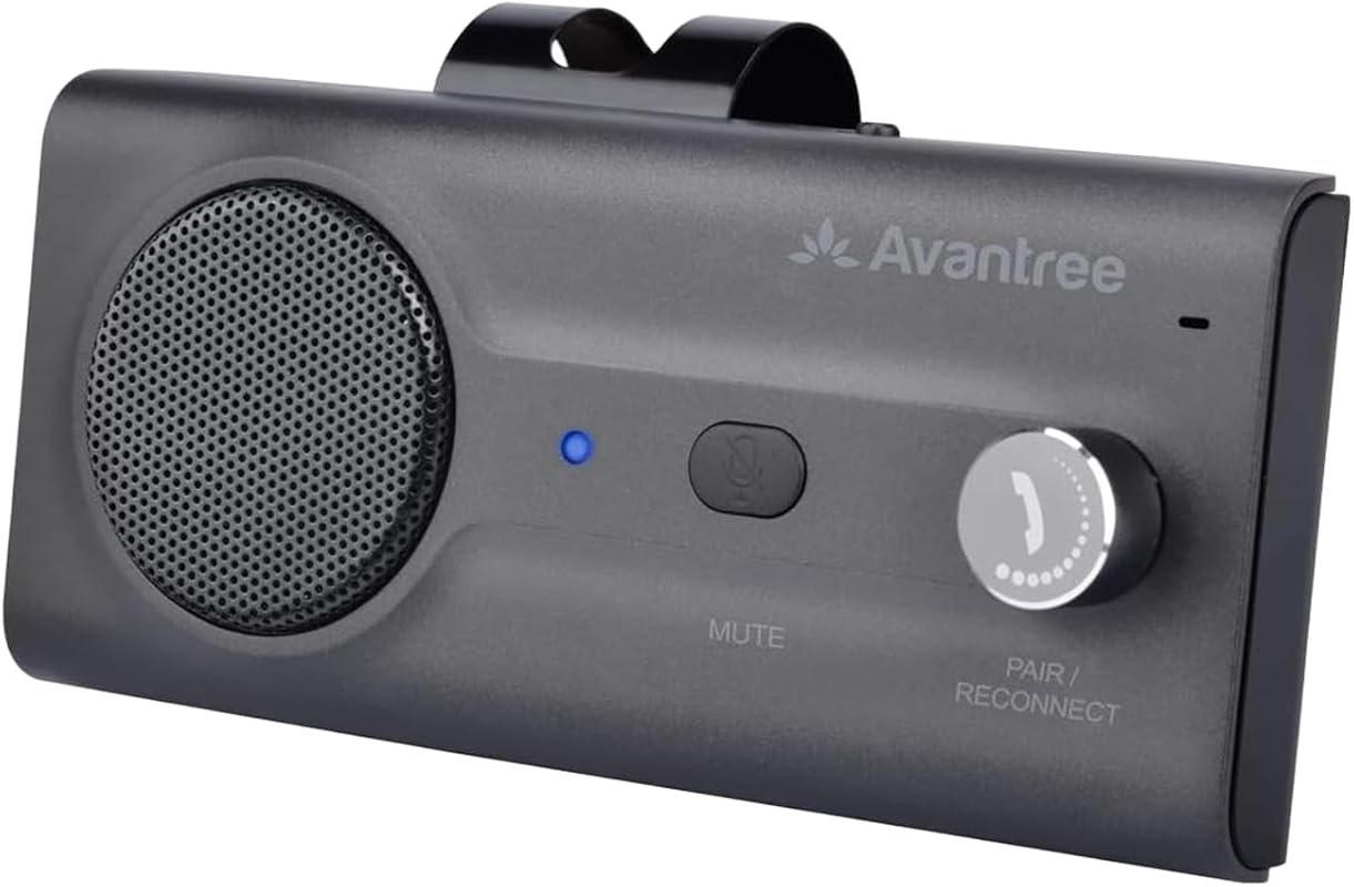 Avantree CK11 Bluetooth 5.0 Car Kit with 3W Speakerphone and Visor Cli