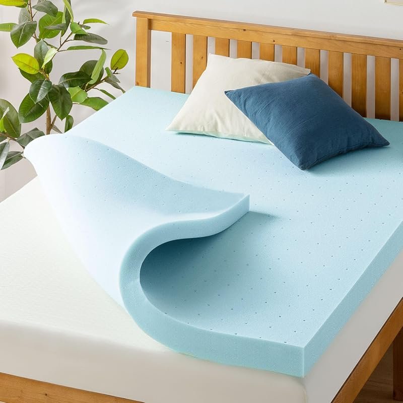 Best Price Mattress 4 Inch Ventilated Memory Foam Mattress Topper with