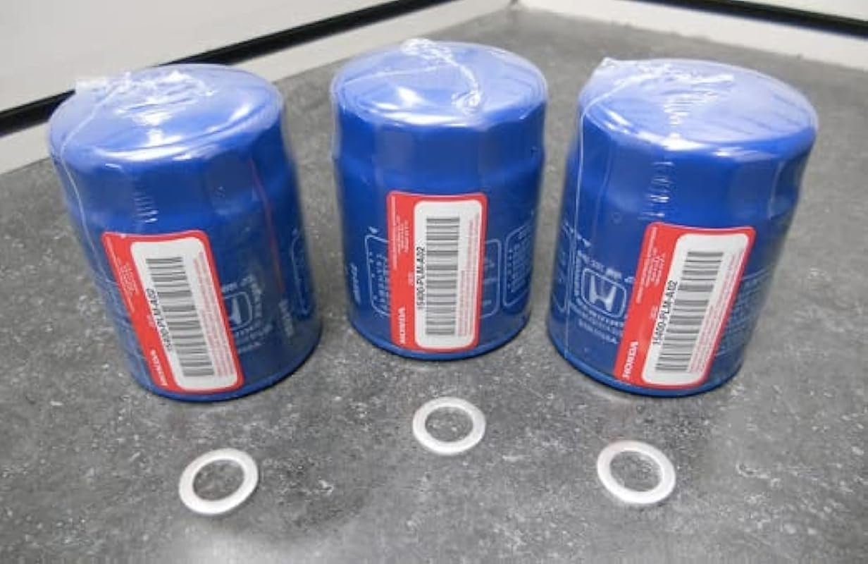 Genuine Honda/Acura Engine Oil Filter + Washers 15400-PLM-A02 – Set of