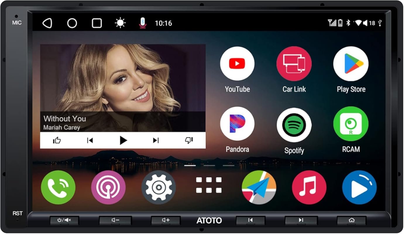 ATOTO A6PF 7-Inch Android Car Stereo with Wireless CarPlay, Android Au