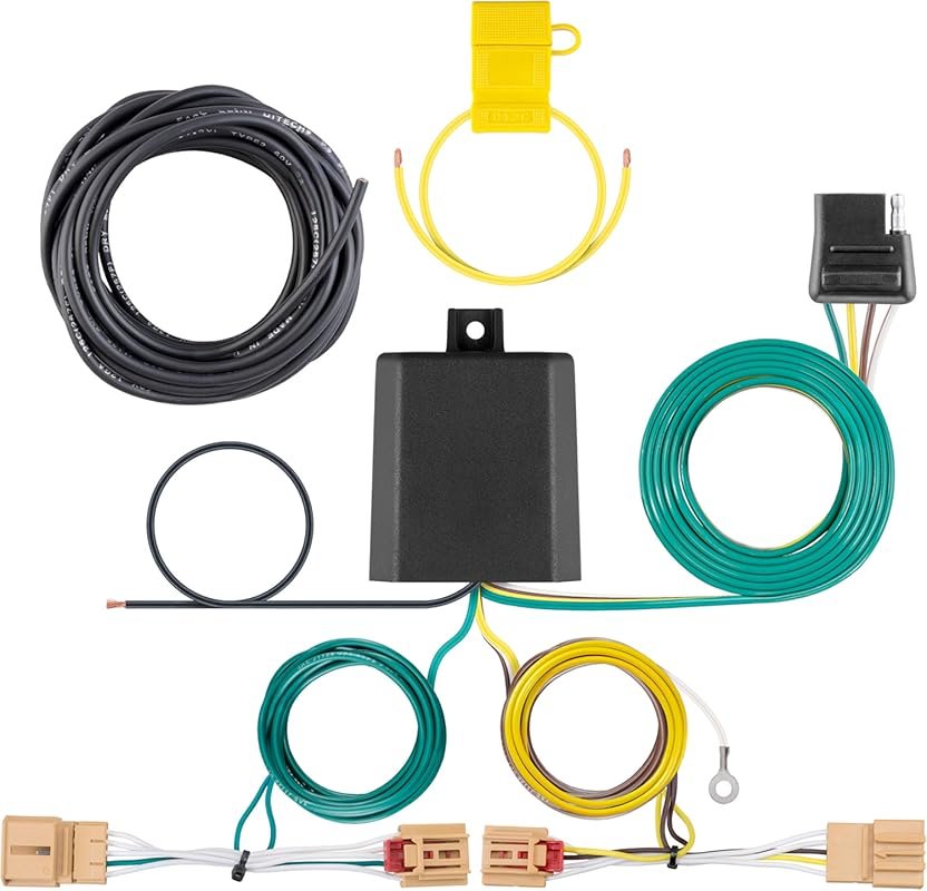 CURT 56403 Vehicle-Side Custom 4-Pin Trailer Wiring Harness, Fits Sele