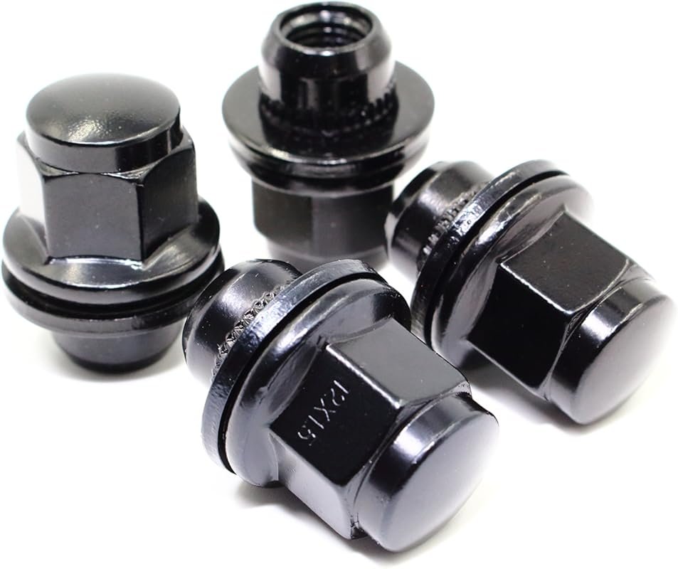Set of 24 Black Lug Nuts for Toyota Tacoma and 4Runner SR5 Models
