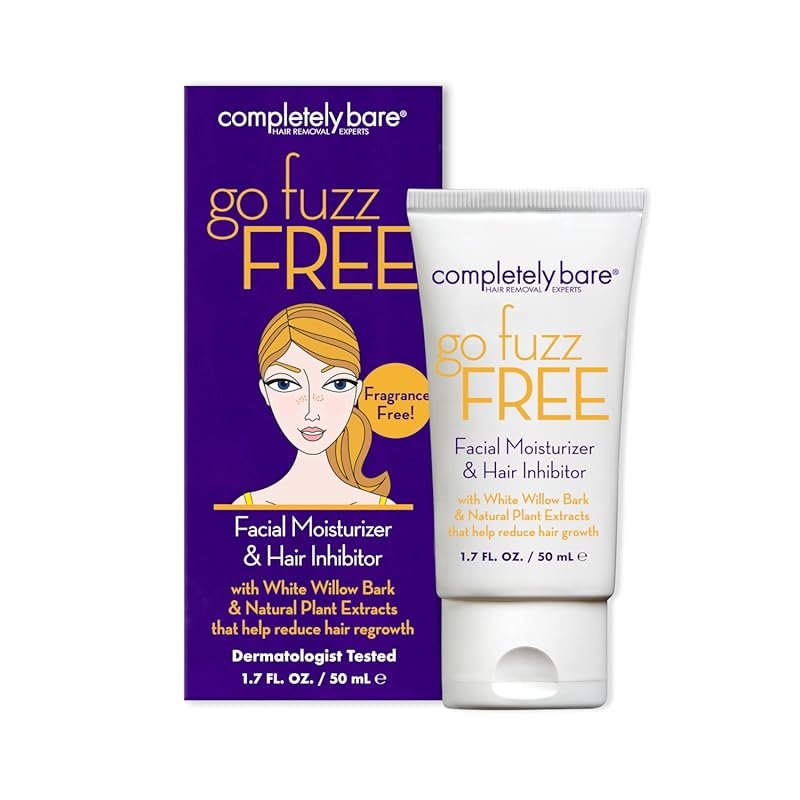 Completely Bare Face Moisturizer and Hair Inhibitor with Anti-Aging Ex
