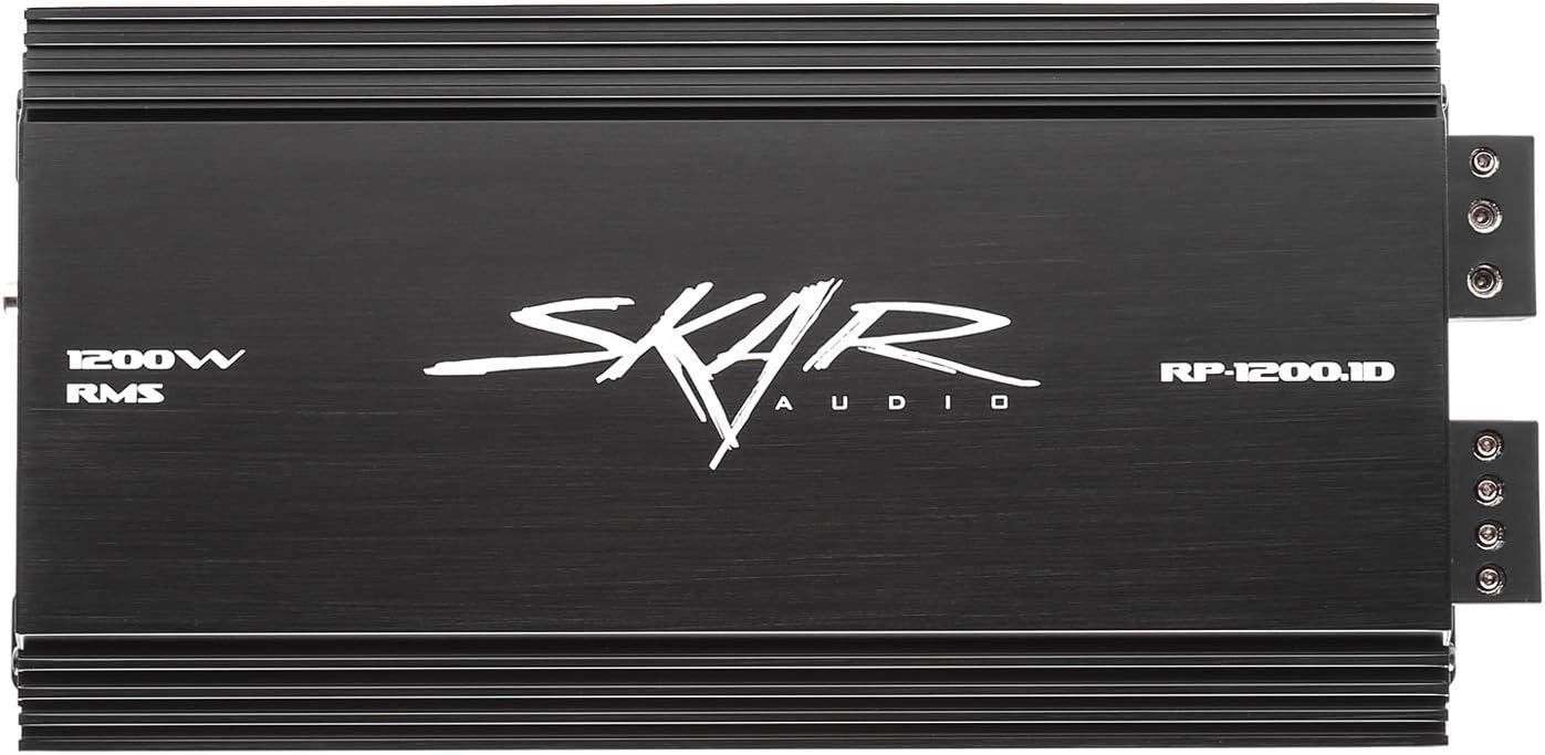 Skar Audio RP-1200.1D Monoblock Class D Amplifier with 1200W and Remot