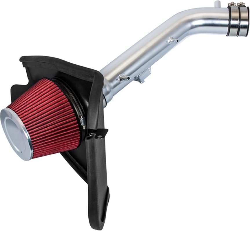 Red Cold Air Intake System with Heat Shield and Filter for 1999-2002 T