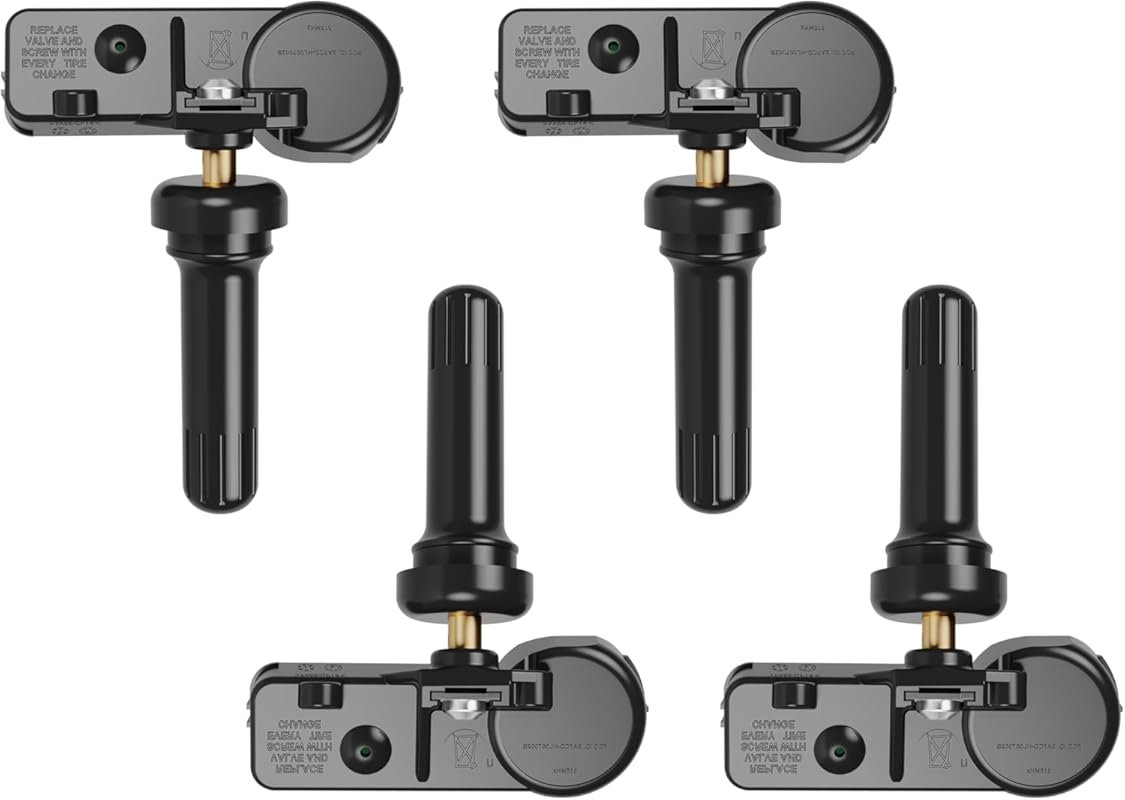 GM 315MHz TPMS Sensors, 4-Pack, for Chevy Silverado, GMC Sierra, Cadil