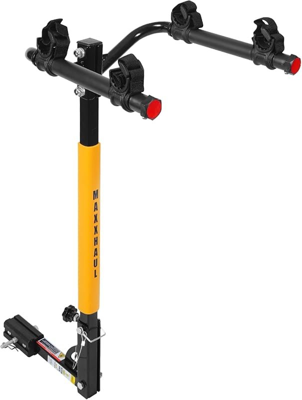 MaxxHaul 50025 2-Bike Hitch Mount Rack - 100LB Capacity for Cars Truck