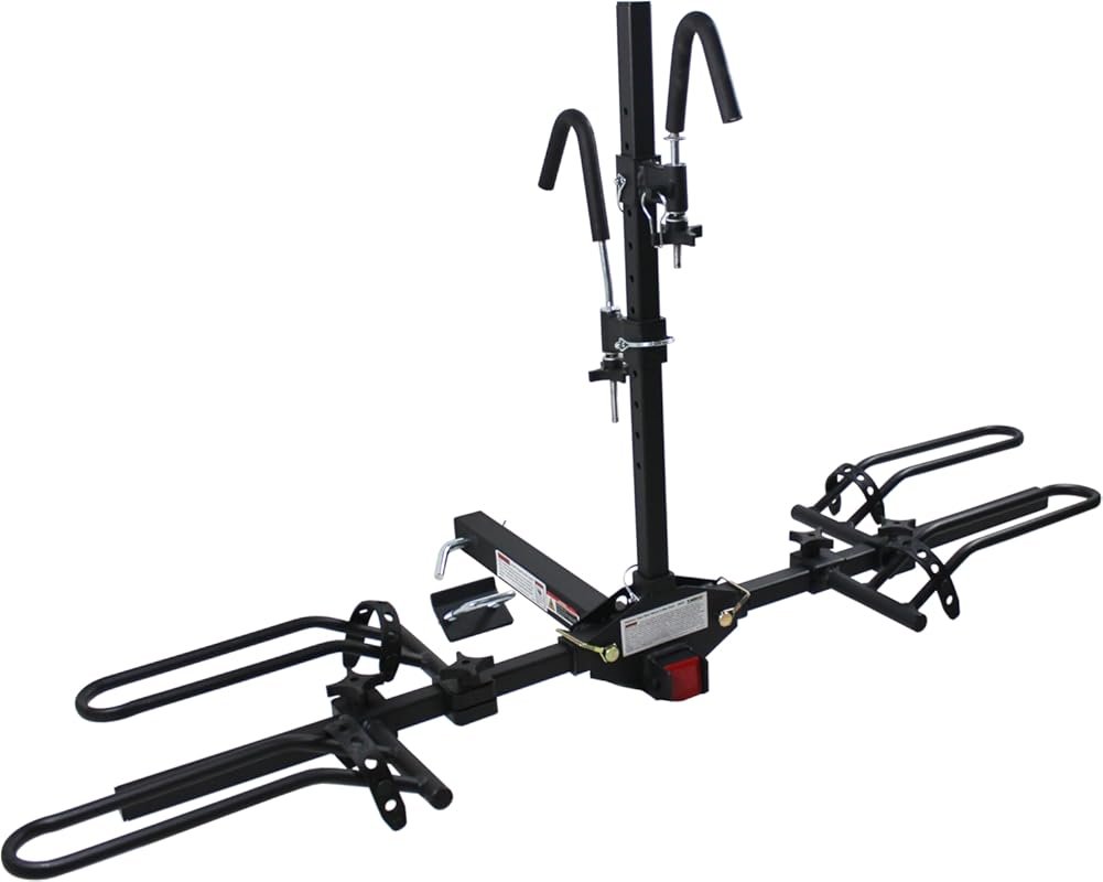 MaxxHaul Platform Bike Rack for 2 Bikes - Hitch Mounted Tray Carrier f