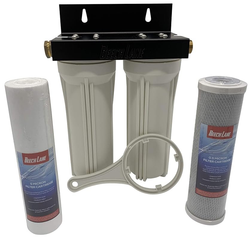 Beech Lane External RV Dual Water Filter System – Leak-Free Brass Fitt