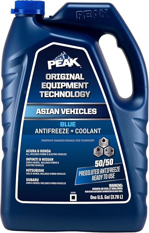 PEAK OET Extended Life Blue 50/50 Prediluted Antifreeze/Coolant for As