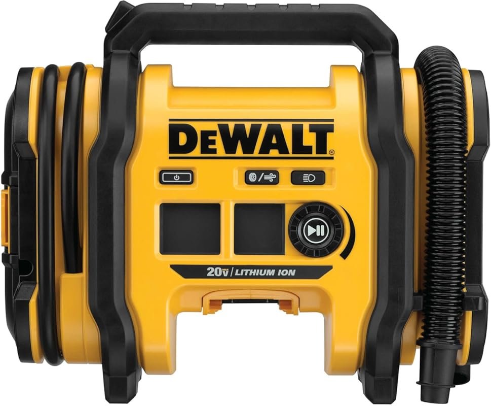 DEWALT Tire Inflator 20V MAX Cordless with Auto Shut-Off for Car Tires