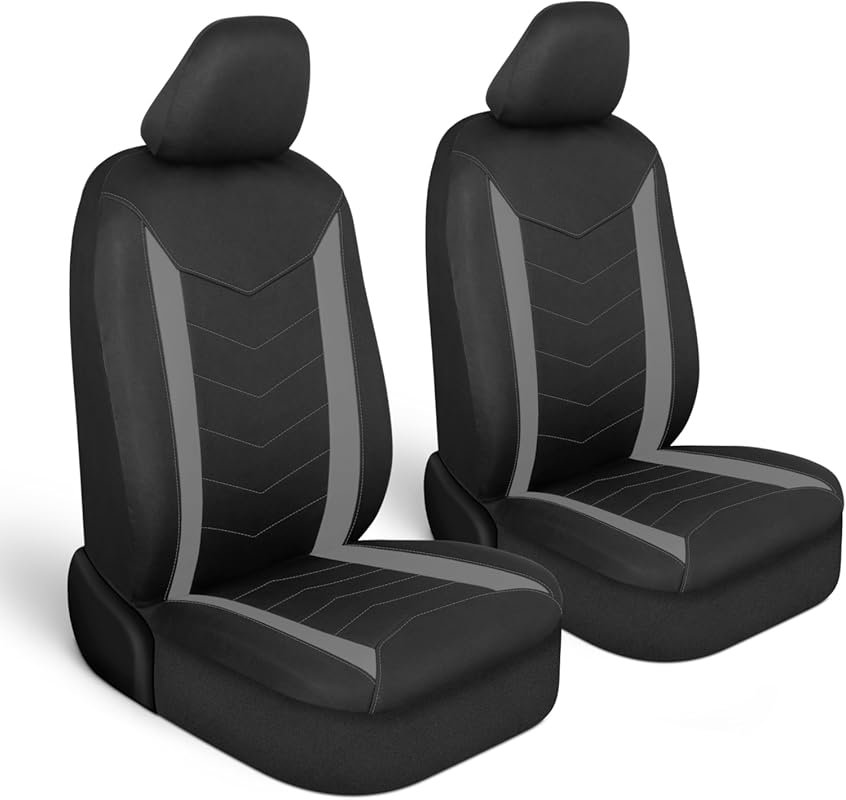 Motor Trend SpillGuard Gray Seat Covers with Waterproof Neoprene for T