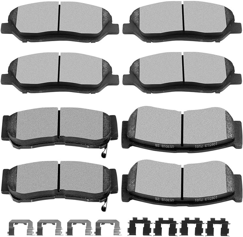 Ceramic Brake Pads Kits,SCITOO 8pcs Brakes Pads Set fit for 2007