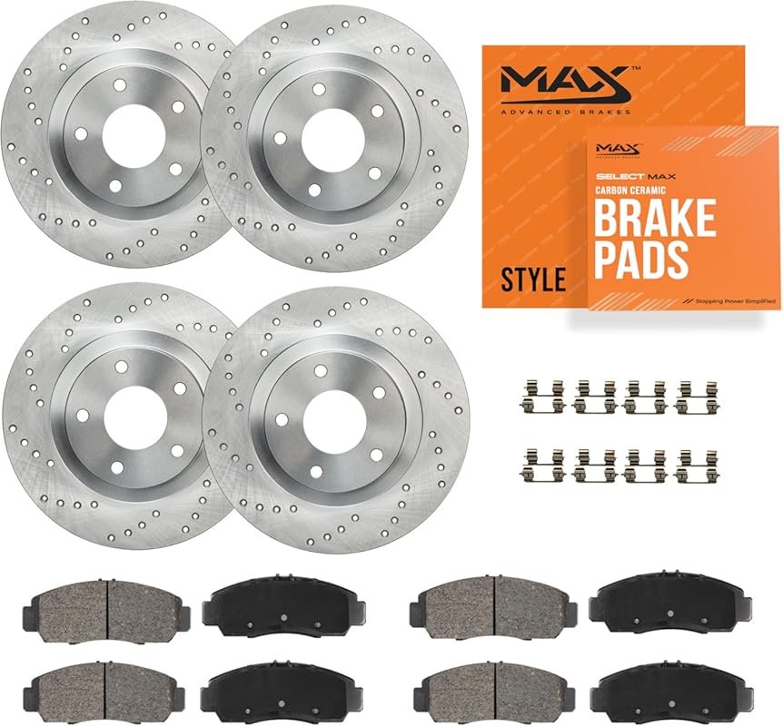 MAX Advanced Brakes Carbon Ceramic Brake Kit for 2013-2017 Ford C-Max 