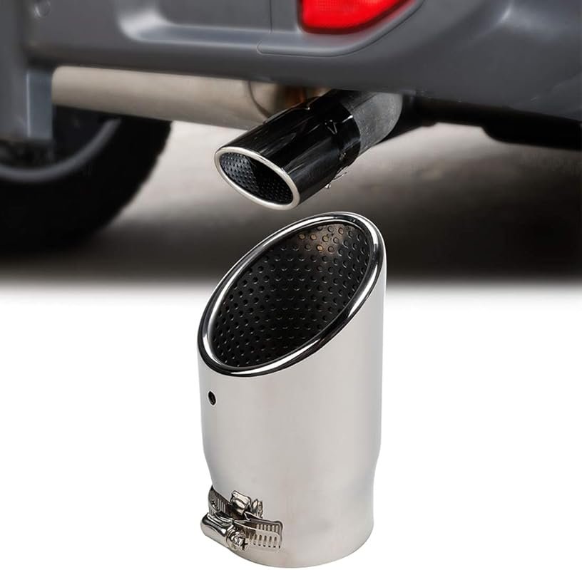 YOCTM Polished 304 Stainless Steel Exhaust Tip for Jeep Wrangler JL/JL