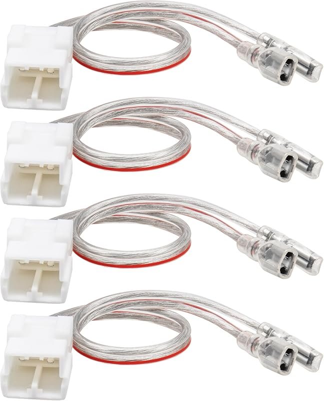 RED WOLF Door Speaker Wiring Harness Compatible with 2003-2019 Jeep Wr